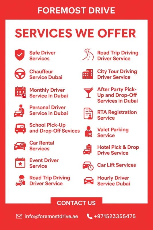 foremost drive offer the services in dubai